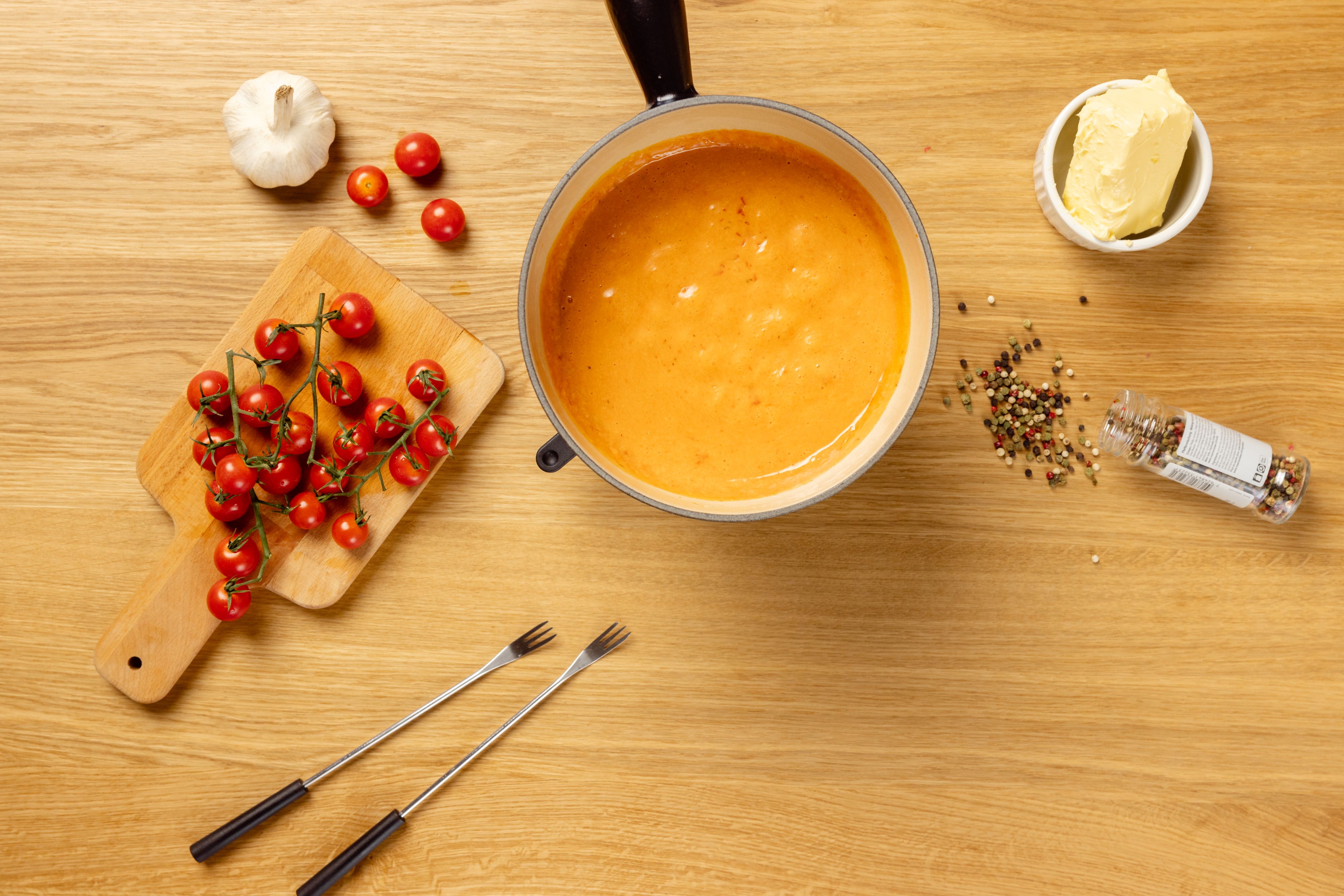 Fondue vallesana ai pomodori