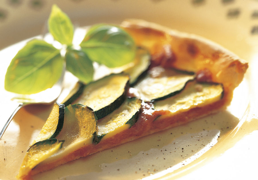 Torta di zucchine al Vacherin