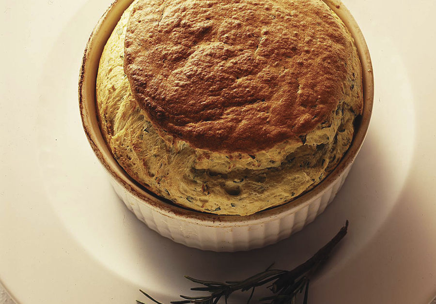 Soufflé di patate alle erbe