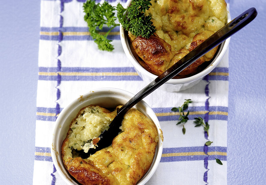 Soufflé alle erbe e al formaggio