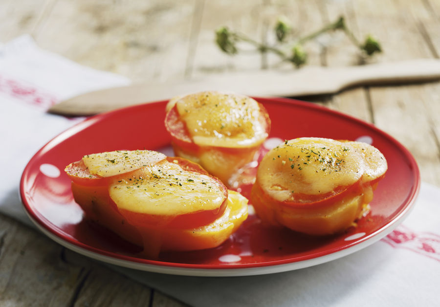 Patate ai pomodori e al formaggio