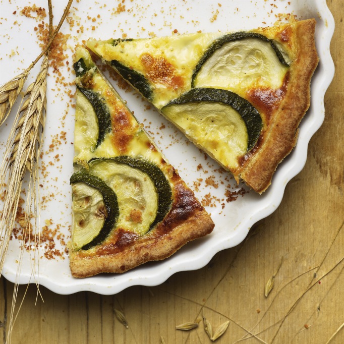 Quiche di zucchine alla menta con L’Etivaz DOP