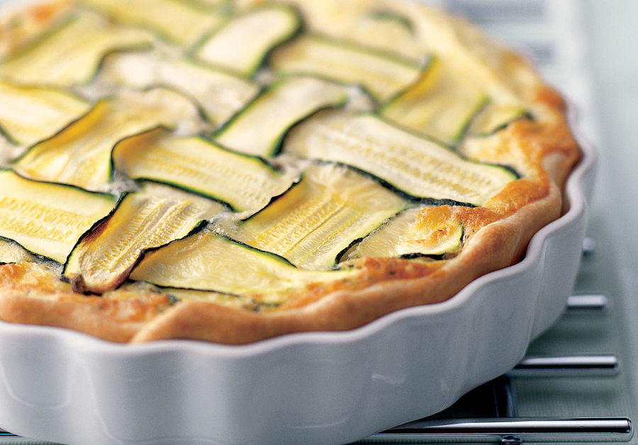 Torta alle zucchine e al Raclette