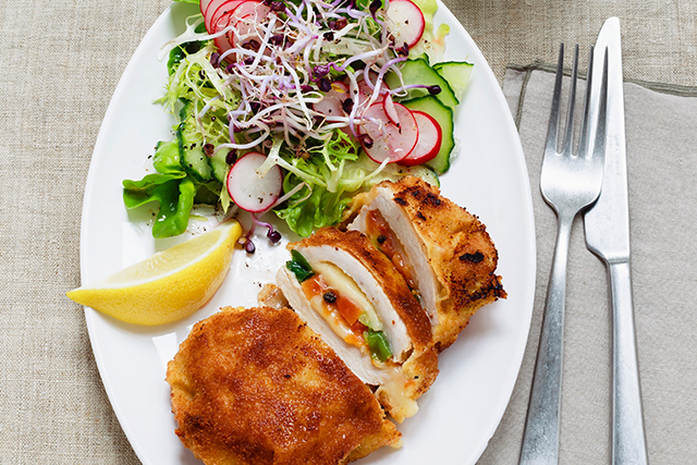 Cordon-bleu all’Etivaz DOP con farcia alla papaia